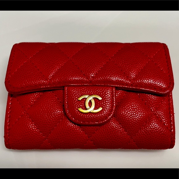 Chanel card case - red - mini wallet - Picture 2 of 9